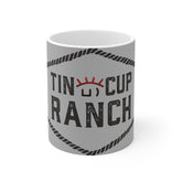 Rustic Ranch Mug - Perfect for Cowboys, Gift for Farmers, Cozy Coffee Lovers, Western Decor, Tin Cup Ranch Design