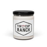 Rustic Scented Candle - Tin Cup Ranch 9oz | Cozy Home Decor, Gift for Occasions, Relaxation, Farmhouse Aromatherapy, Home Fragrance
