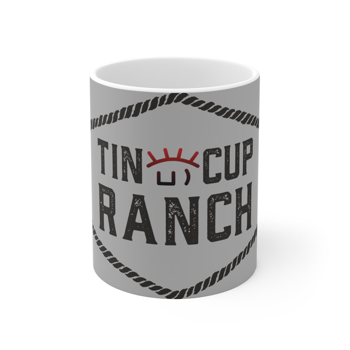 Rustic Ranch Mug - Perfect for Cowboys, Gift for Farmers, Cozy Coffee Lovers, Western Decor, Tin Cup Ranch Design