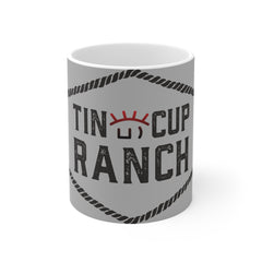 Rustic Ranch Mug - Perfect for Cowboys, Gift for Farmers, Cozy Coffee Lovers, Western Decor, Tin Cup Ranch Design
