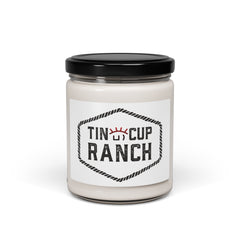 Rustic Scented Candle - Tin Cup Ranch 9oz | Cozy Home Decor, Gift for Occasions, Relaxation, Farmhouse Aromatherapy, Home Fragrance